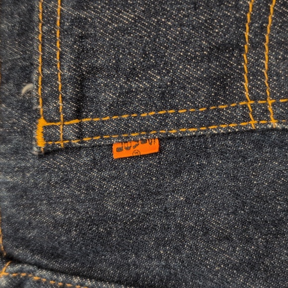 Mens vintage Levi's 506 straight leg orange tab jeans size 38/32 - Picture 3 of 6